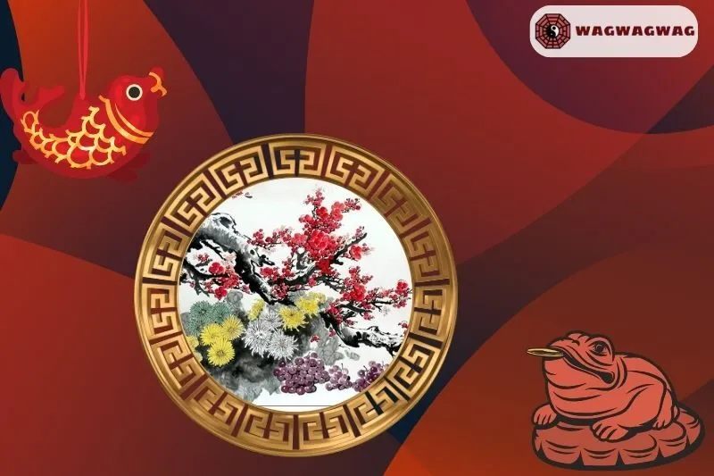 Tranh hoa đào phong thủy hợp với tuổi nào