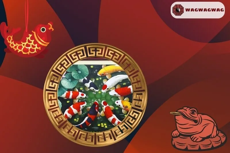 Cách đặt tranh Cửu Ngư Quần Hội hợp phong thủy