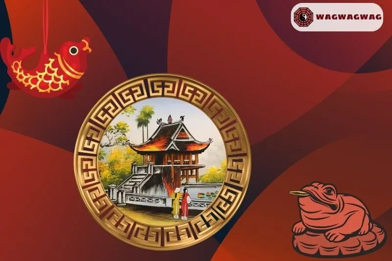 Ý nghĩa tranh Chùa Một Cột phong thủy trong không gian sống