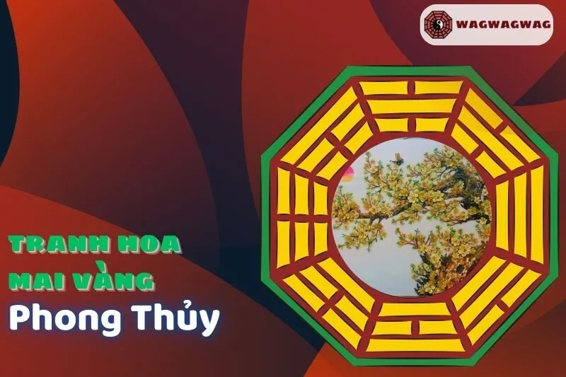 Ý nghĩa tranh hoa mai vàng phong thủy: Tài lộc và thịnh vượng