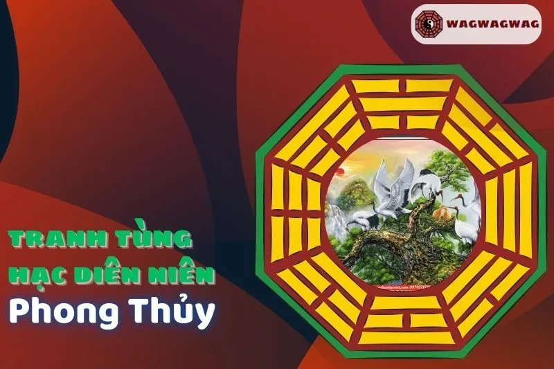 Ý nghĩa tranh Tùng Hạc Diên Niên phong thủy và cách treo hợp tuổi